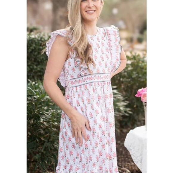 Dondolo Gracie Floral Midi Dress Sz. XS - Picture 2 of 6